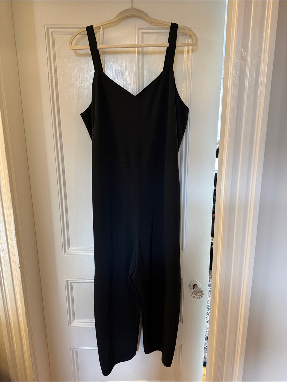 Everlane Classic Black Wide-Leg Cropped leg Jumpsuit 14